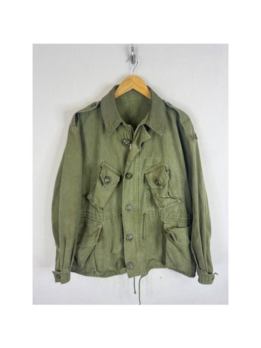 Vintage 1989 Canadian Military OG 107 MK II Combat Coat Field Jacket Green 6346